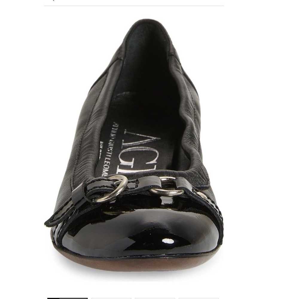 AGL Monica Cap Toe Ballet Flats- Black | Size 41.… - image 1