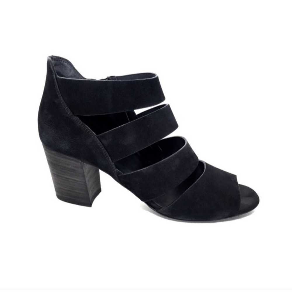 Paul Green Black Strappy Nubuck Heel - image 1