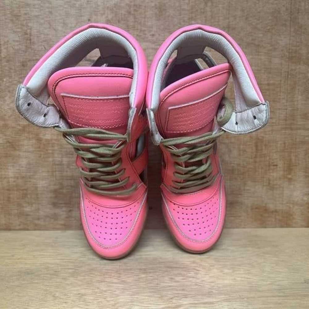 Marc by Marc Jacobs Neon Pink Cut Out Wedge Heels… - image 5