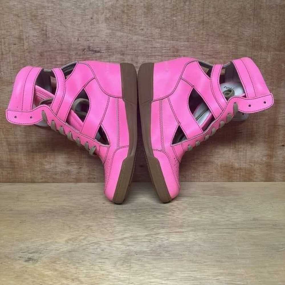 Marc by Marc Jacobs Neon Pink Cut Out Wedge Heels… - image 6