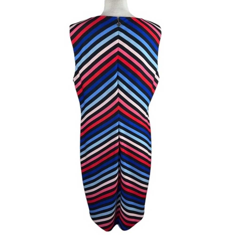 Tommy Hilfiger Sleeveless Dress Size 16 Chevron C… - image 2