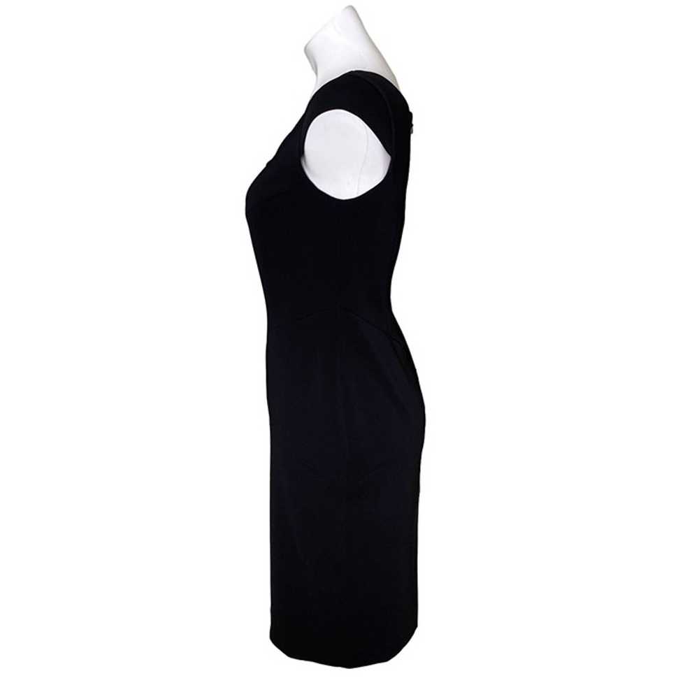 Jay Godfrey Black Sheath Dress, Asymmetrical Neck… - image 6