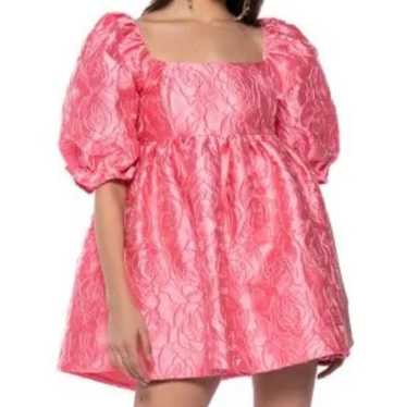 Rose Brocade babydoll dress Size M