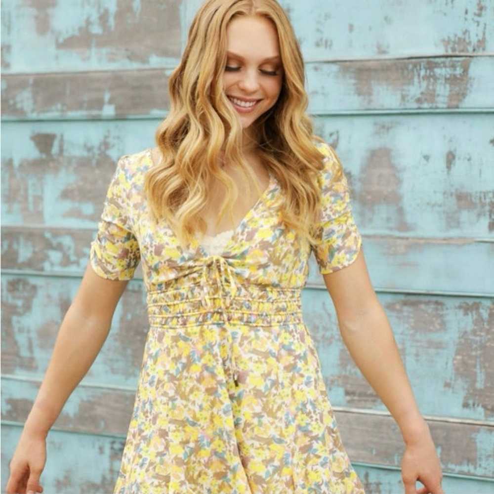 Free People Forget me Not Floral Mini Dress size 2 - image 9