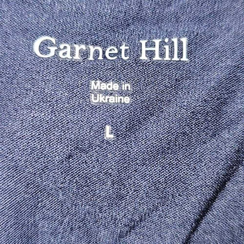 Garnet Hill Womens Blue Sleeveless Faux Wrap Dres… - image 4
