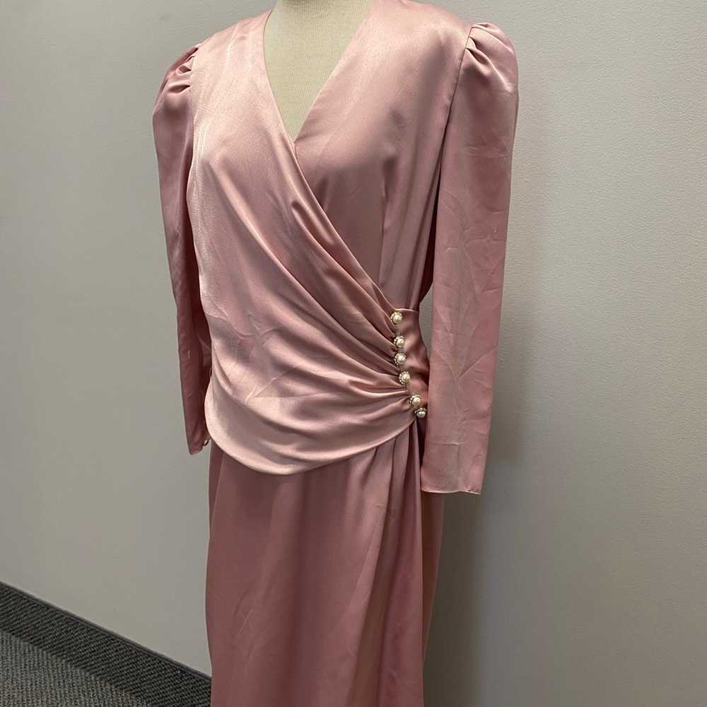 Vintage pink gown by “for Bernadette designs” siz… - image 12