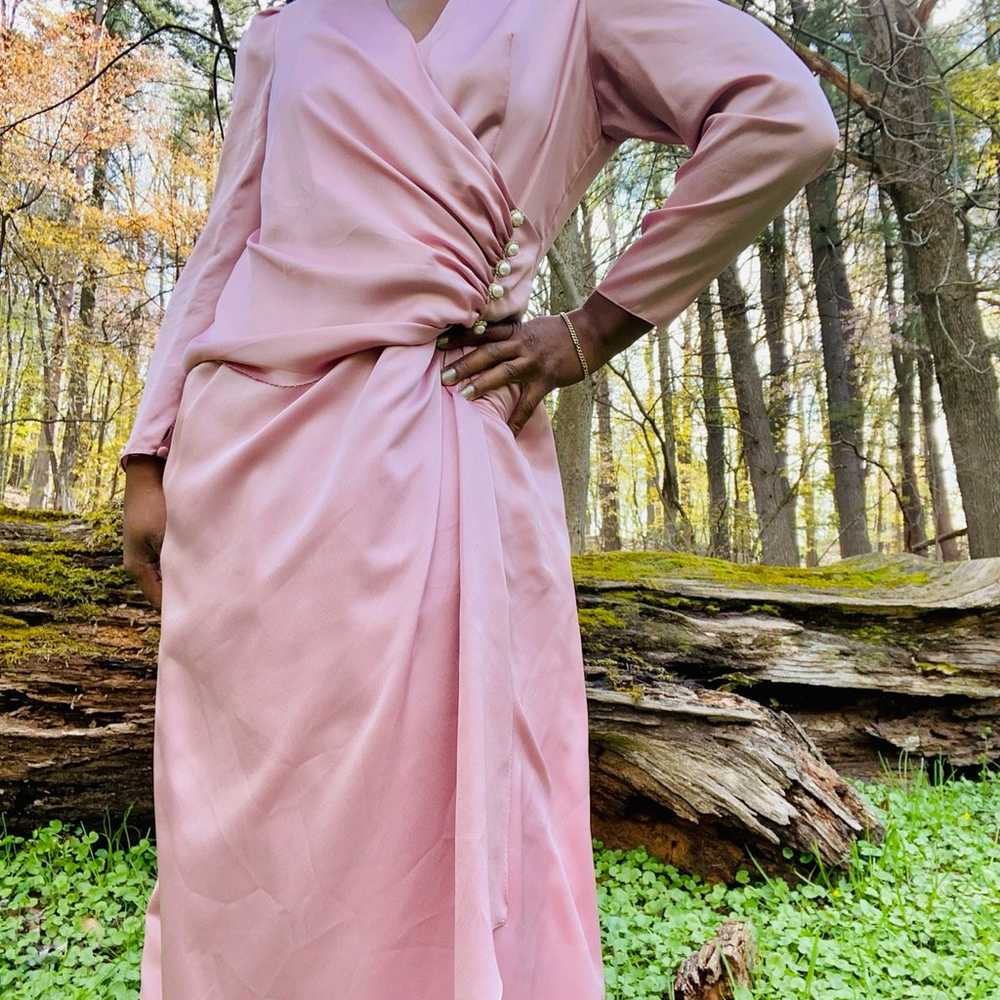 Vintage pink gown by “for Bernadette designs” siz… - image 2