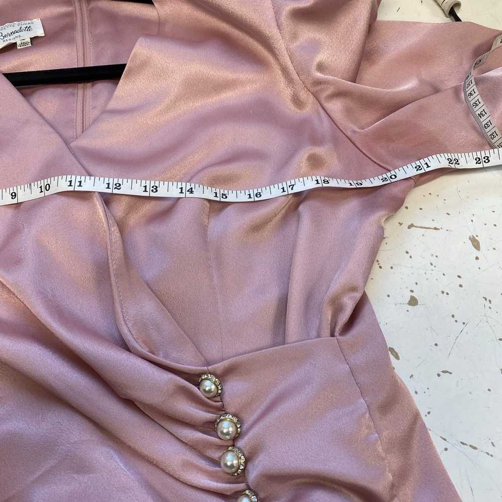 Vintage pink gown by “for Bernadette designs” siz… - image 7