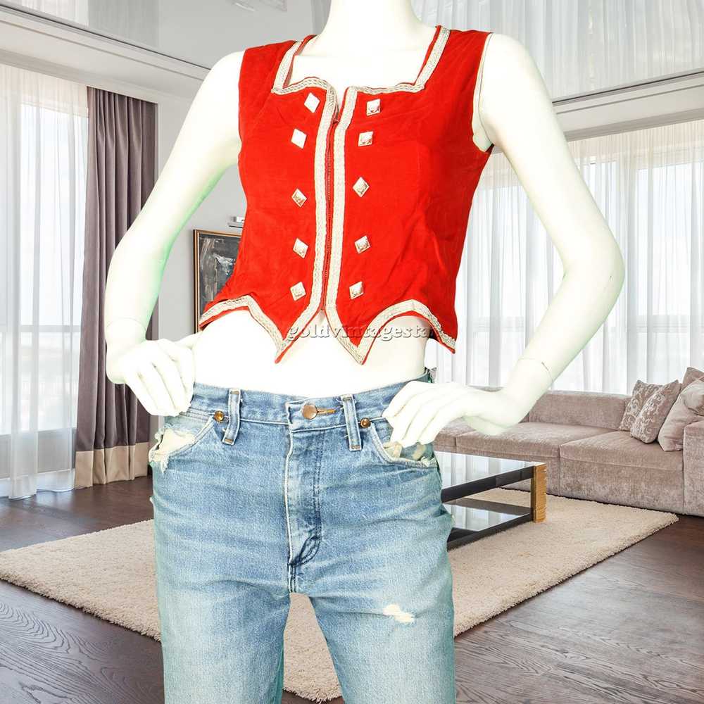 Other Chic Vermilion Vintage Vest XS Highland Dan… - image 8