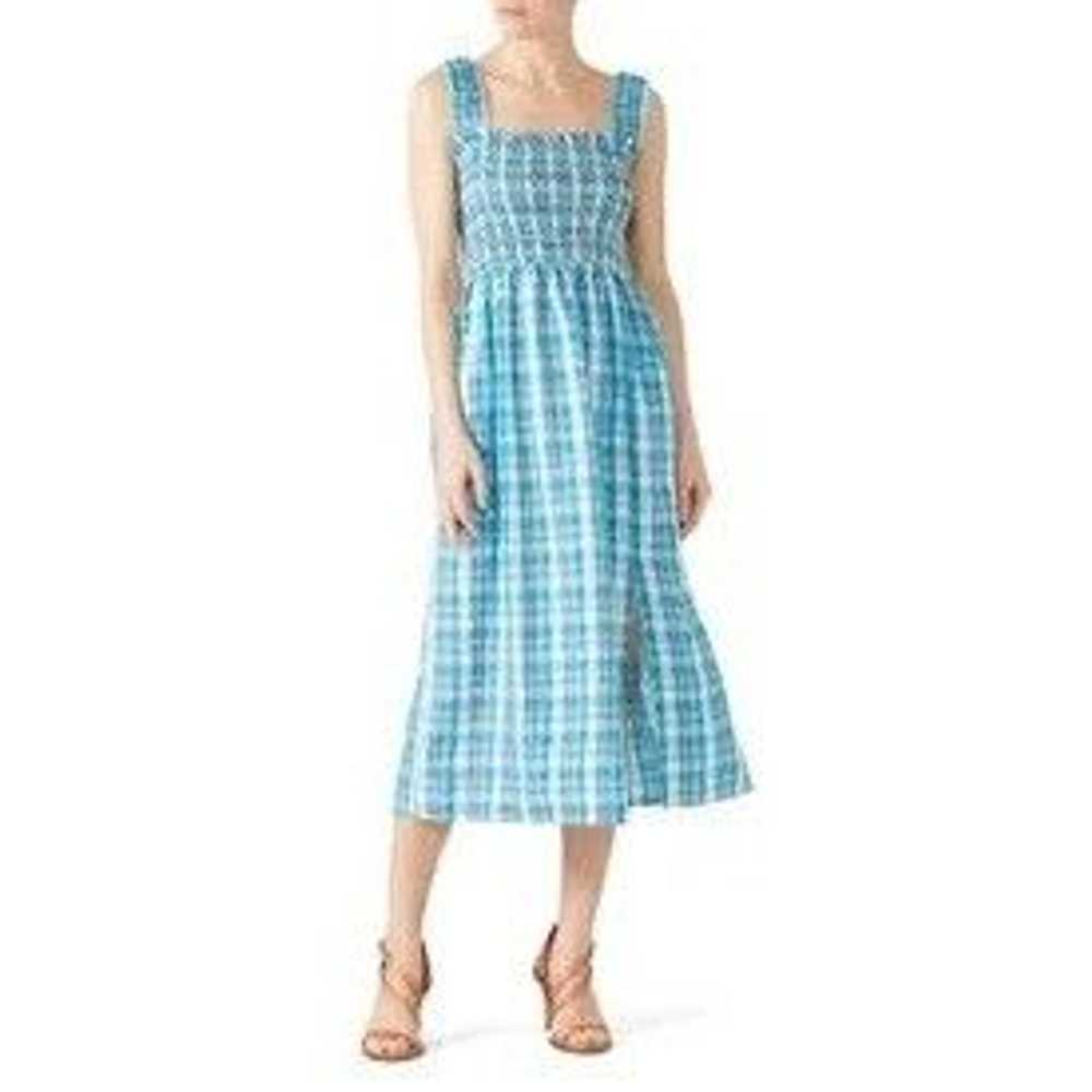 Nicholas Nicholas Smocked Apron Cotton Midi A-Lin… - image 1