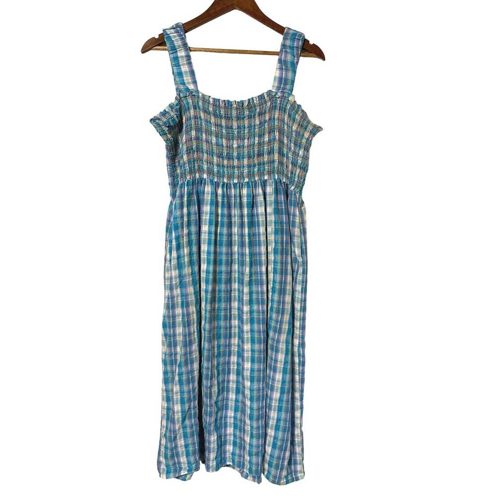 Nicholas Nicholas Smocked Apron Cotton Midi A-Lin… - image 2