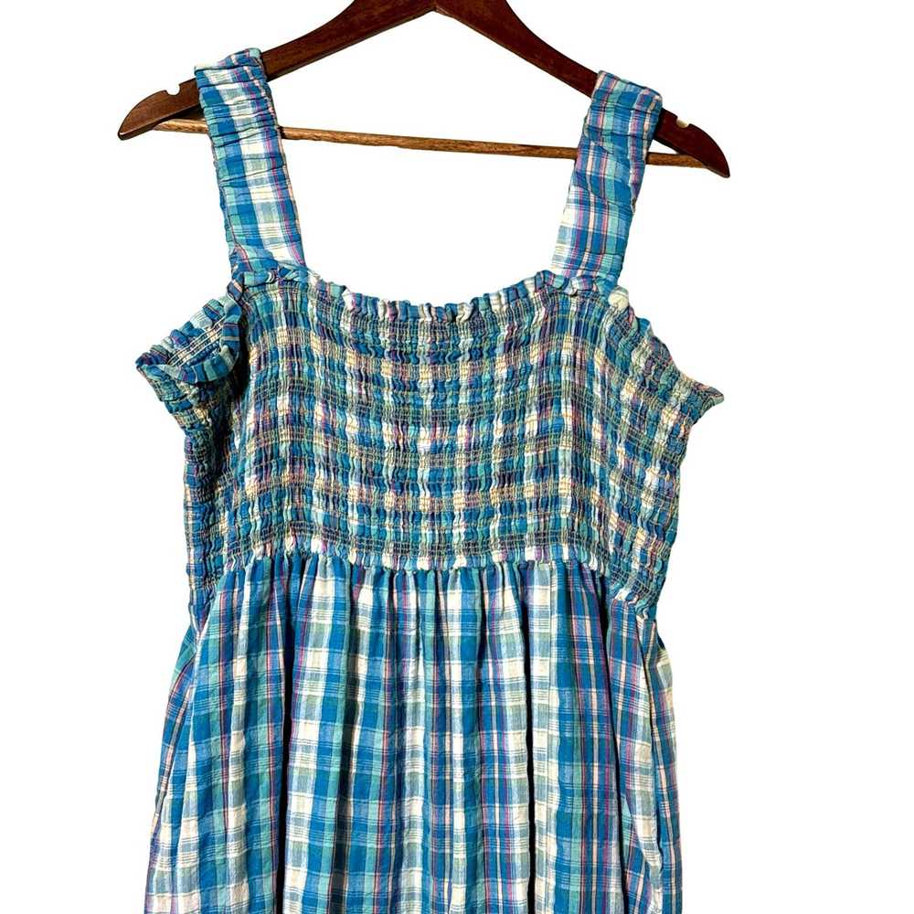 Nicholas Nicholas Smocked Apron Cotton Midi A-Lin… - image 3