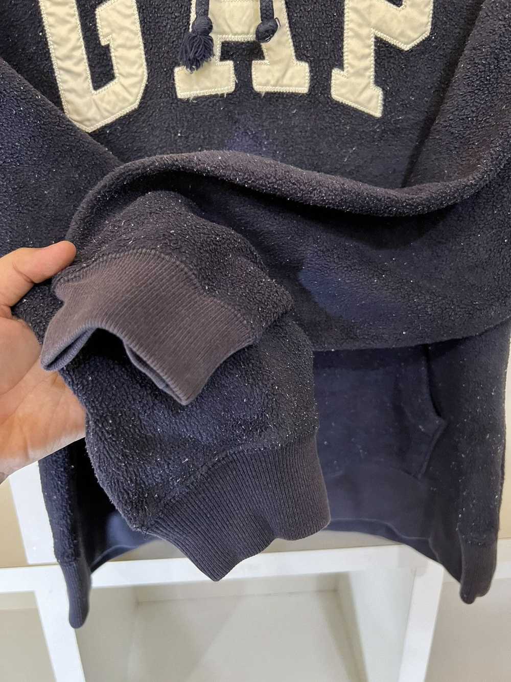 Gap × Streetwear GAP Fleece Hoodie Big Logo - image 11