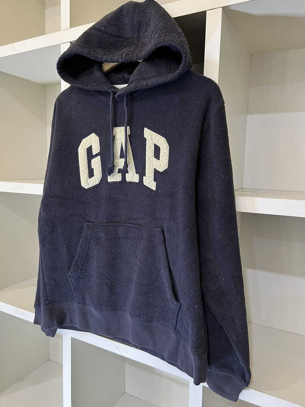 Gap × Streetwear GAP Fleece Hoodie Big Logo - image 3