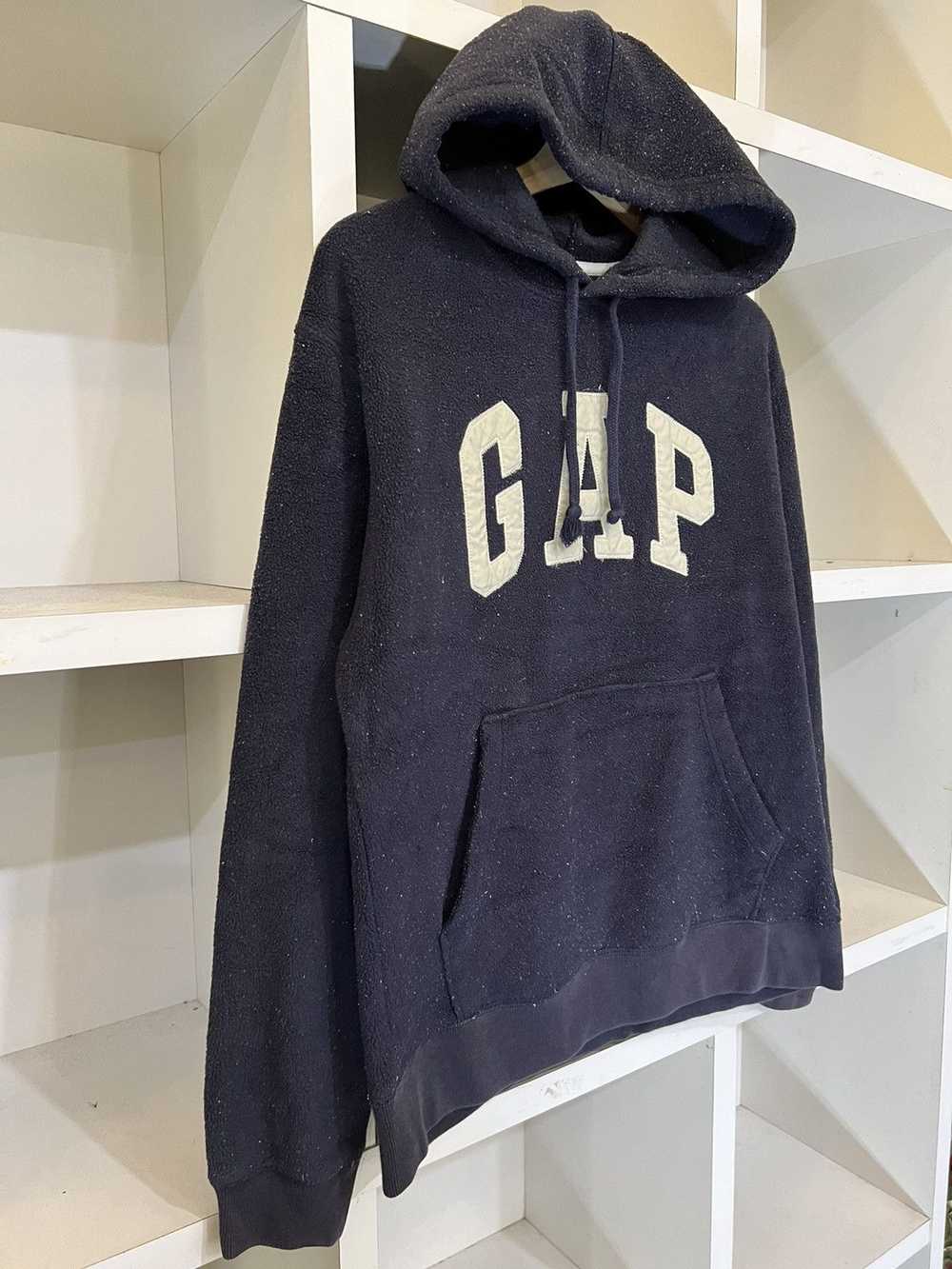 Gap × Streetwear GAP Fleece Hoodie Big Logo - image 4