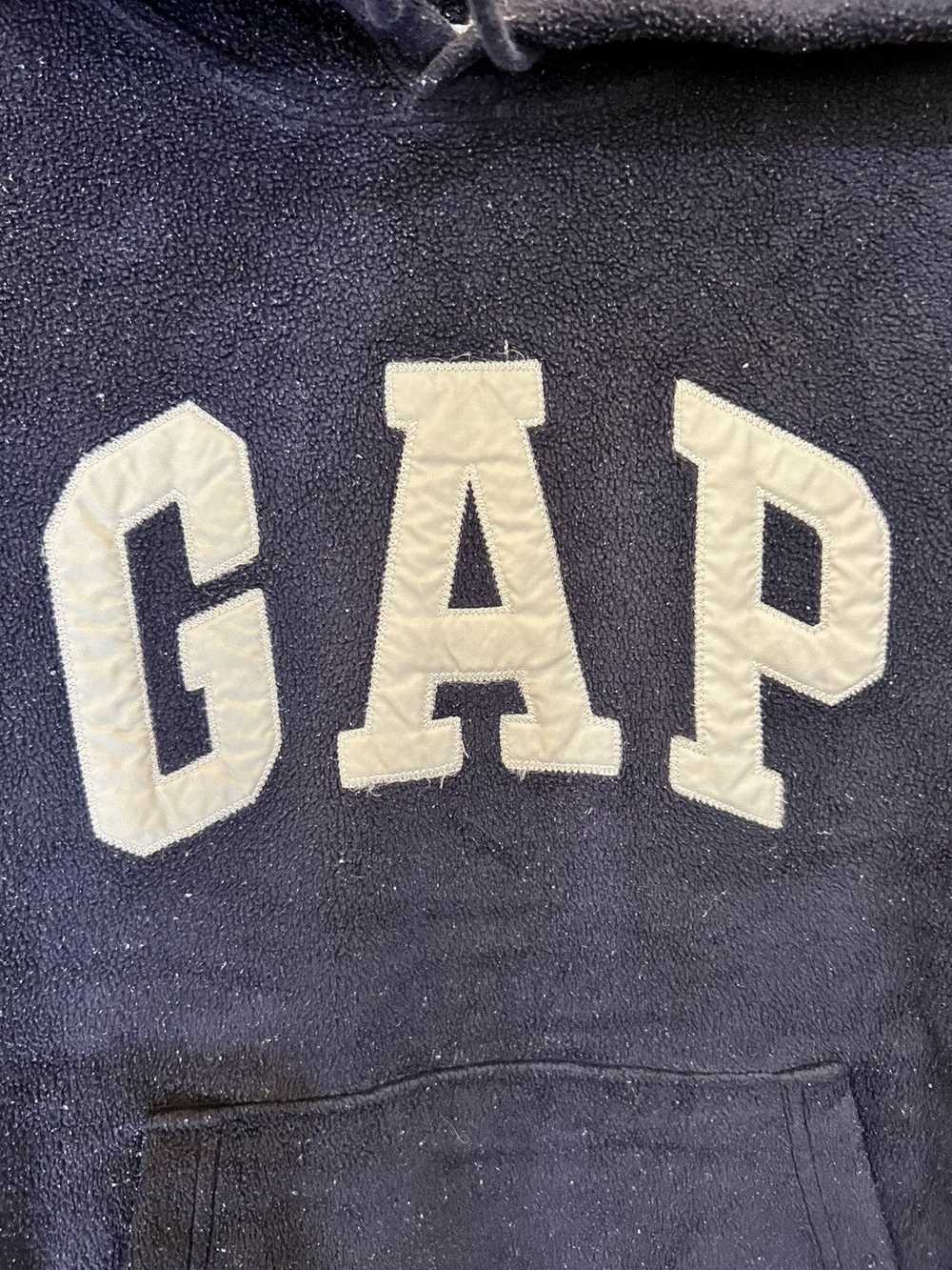 Gap × Streetwear GAP Fleece Hoodie Big Logo - image 6