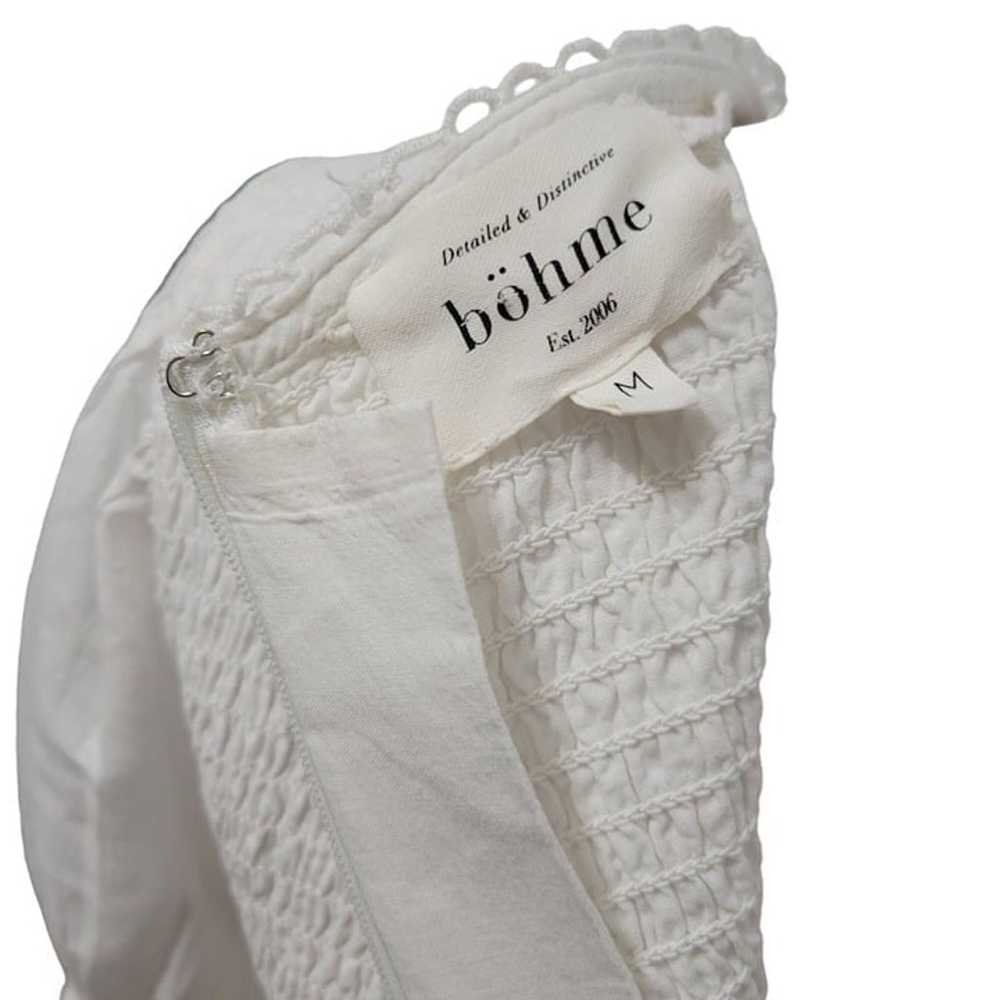 Bohme White Cotton Maxi Dress Multicolor Embroide… - image 10