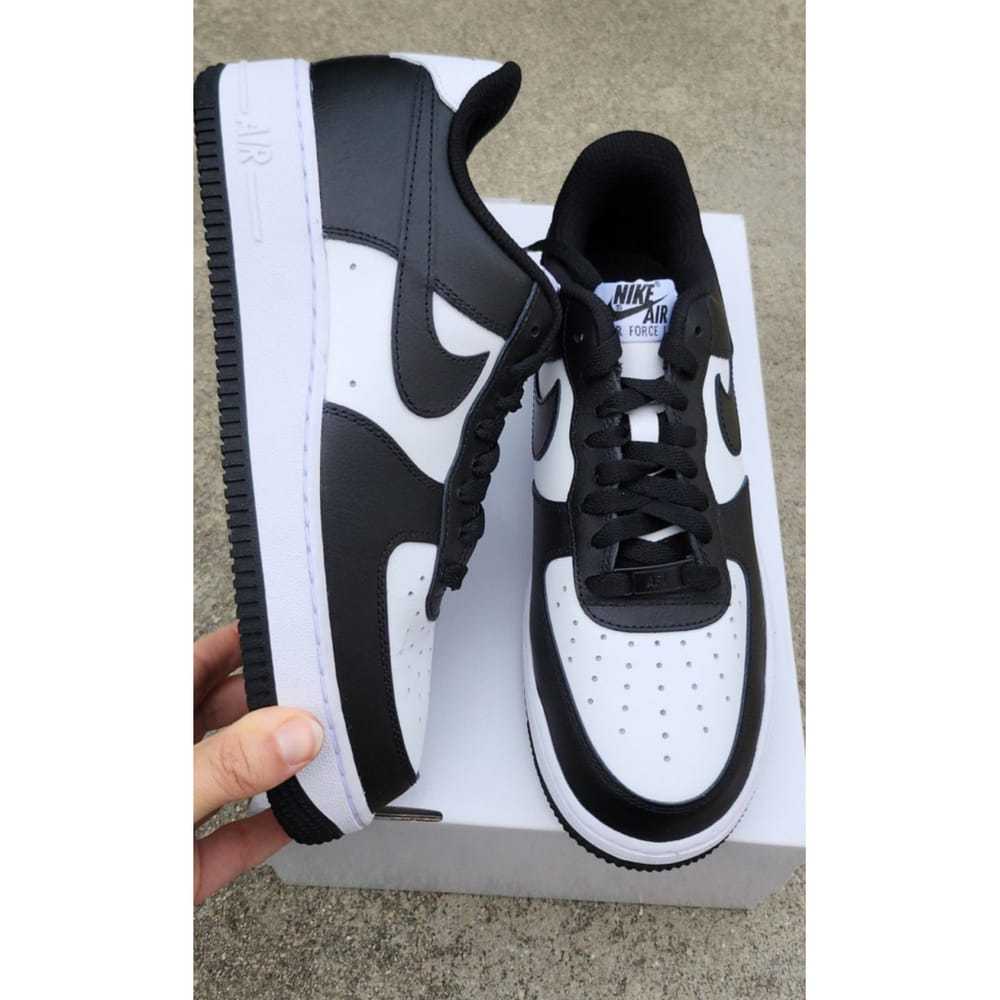 Nike Air Force 1 leather low trainers - image 8