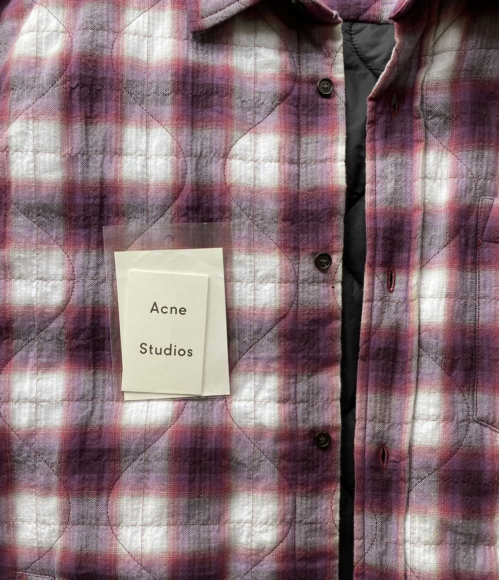 Acne Studios Acne Studios plaid quilted overshirt… - image 3