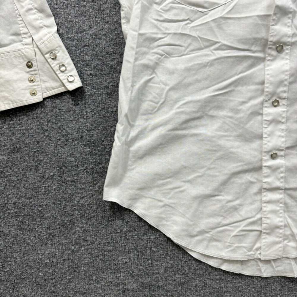 Wrangler Vintage Wrangler Shirt Long Tails Pearl … - image 3