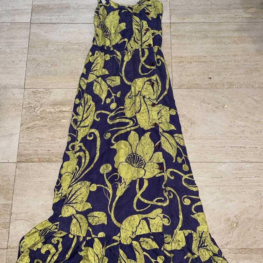 Kimchi Blue Silk Sun Dress Beach Dress Size 0 Yel… - image 1