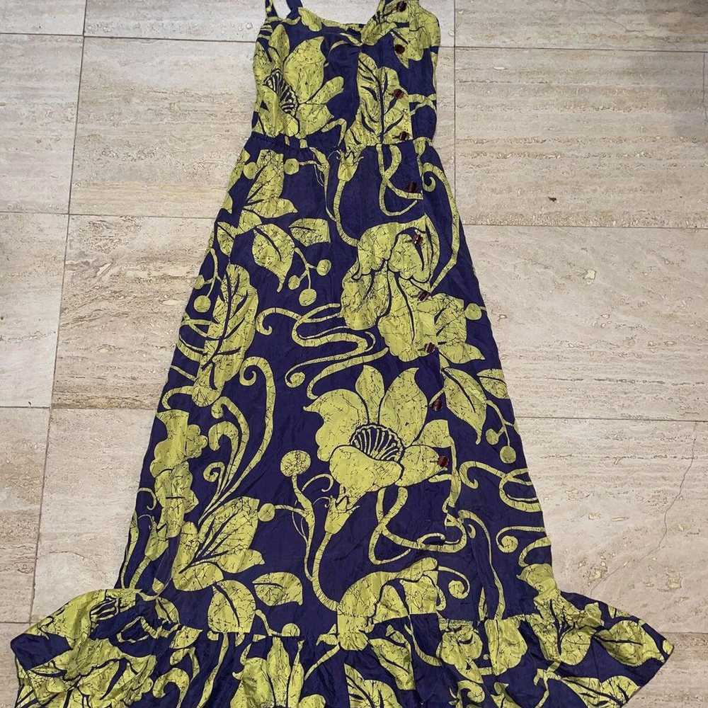 Kimchi Blue Silk Sun Dress Beach Dress Size 0 Yel… - image 2