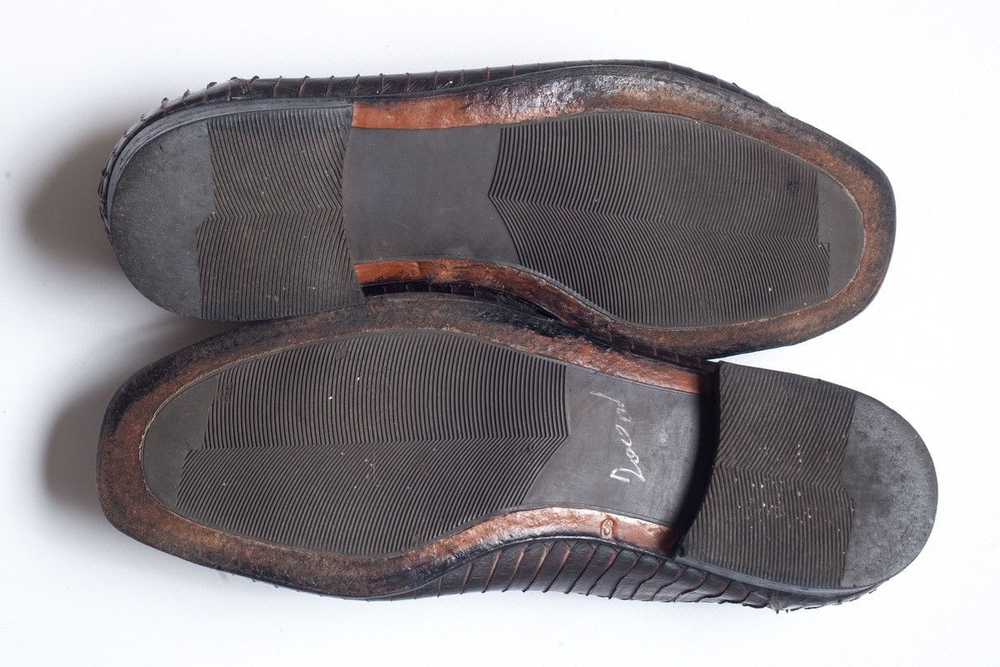 Artioli ARTIOLI Mens Brown Python Leather Loafers… - image 11