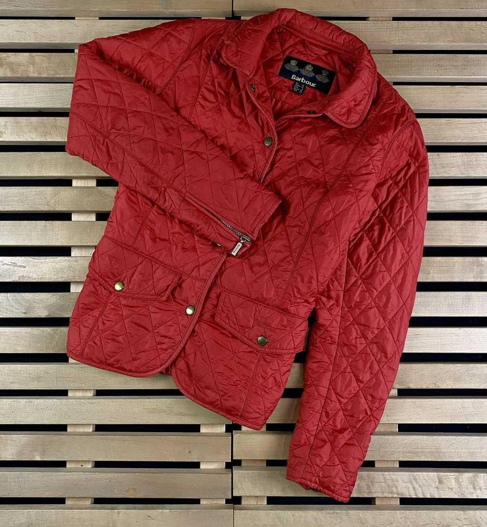 Barbour × Luxury Women Quilted Bomber Jacket Barb… - image 1