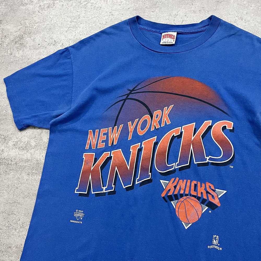 NBA × Vintage VTG NBA NEW YORK KNICKS NUTMEG T-SH… - image 2