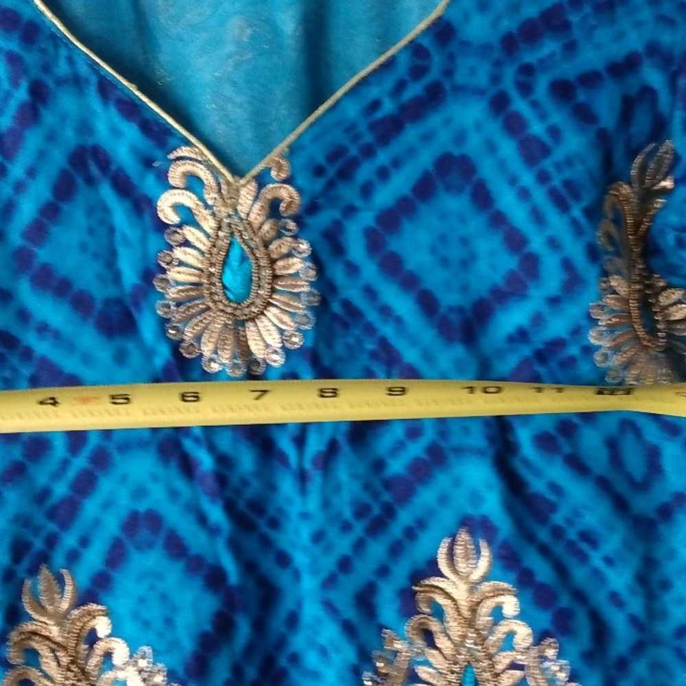 Hand embroidered Kurtis dress s/m 15" across the … - image 9