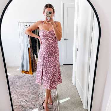 EOS LA MODE Lavender Floral Midi Dress