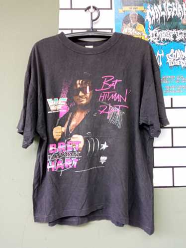 Made In Usa × Vintage × Wwf Bret Hart hitman WCW … - image 1