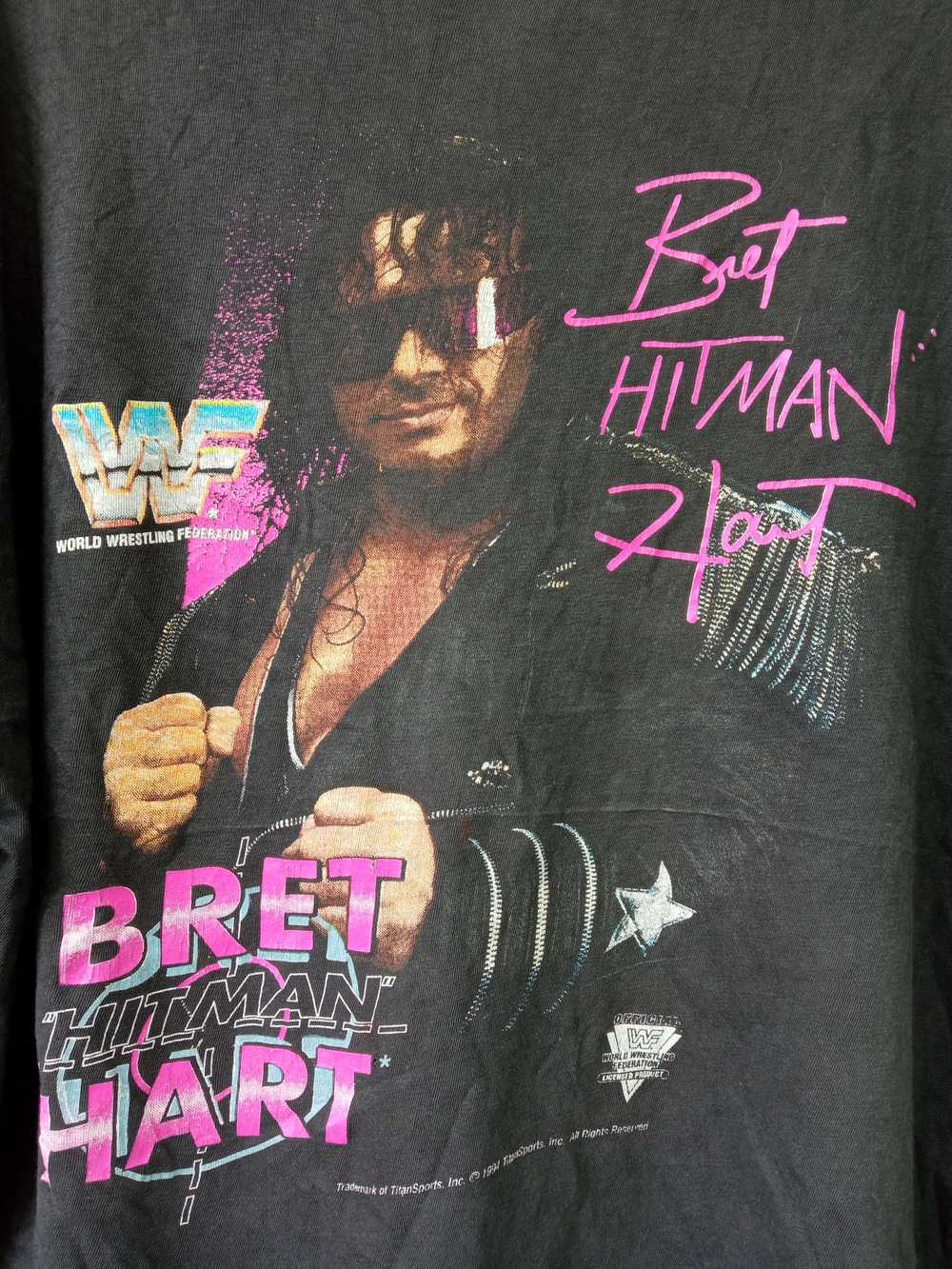 Made In Usa × Vintage × Wwf Bret Hart hitman WCW … - image 2