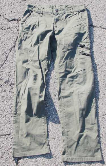 Katharine Hamnett London khaki green zip pocket tr