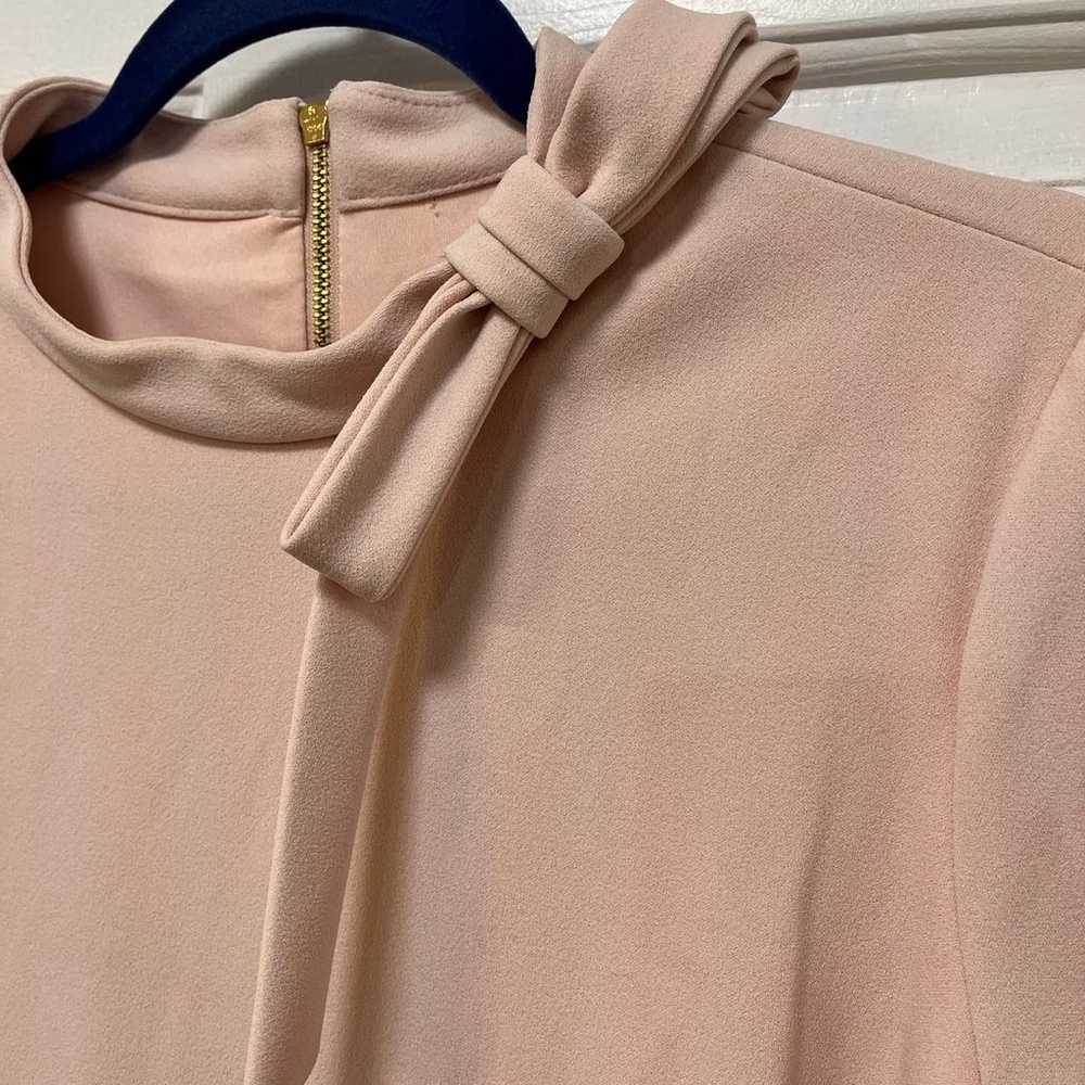 Calvin Klein Ballet Pink Shift Dress with Bow - 14 - image 2