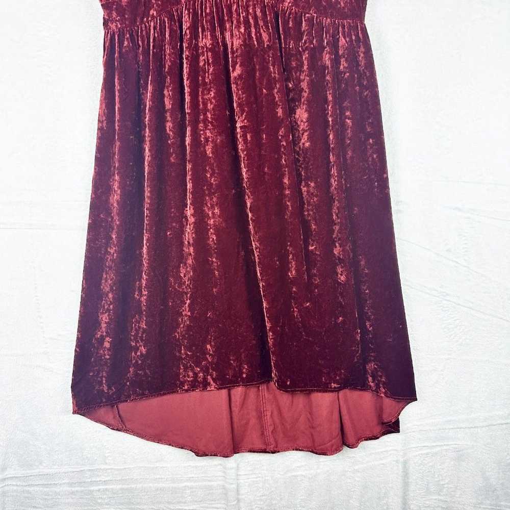 Cabi Grace Tribute Velvet Dress Size Large Burgun… - image 6