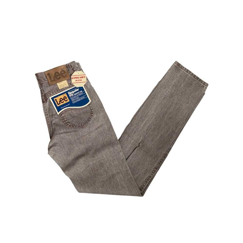 Lee vintage lee dark mauve tapered leg jeans size… - image 1