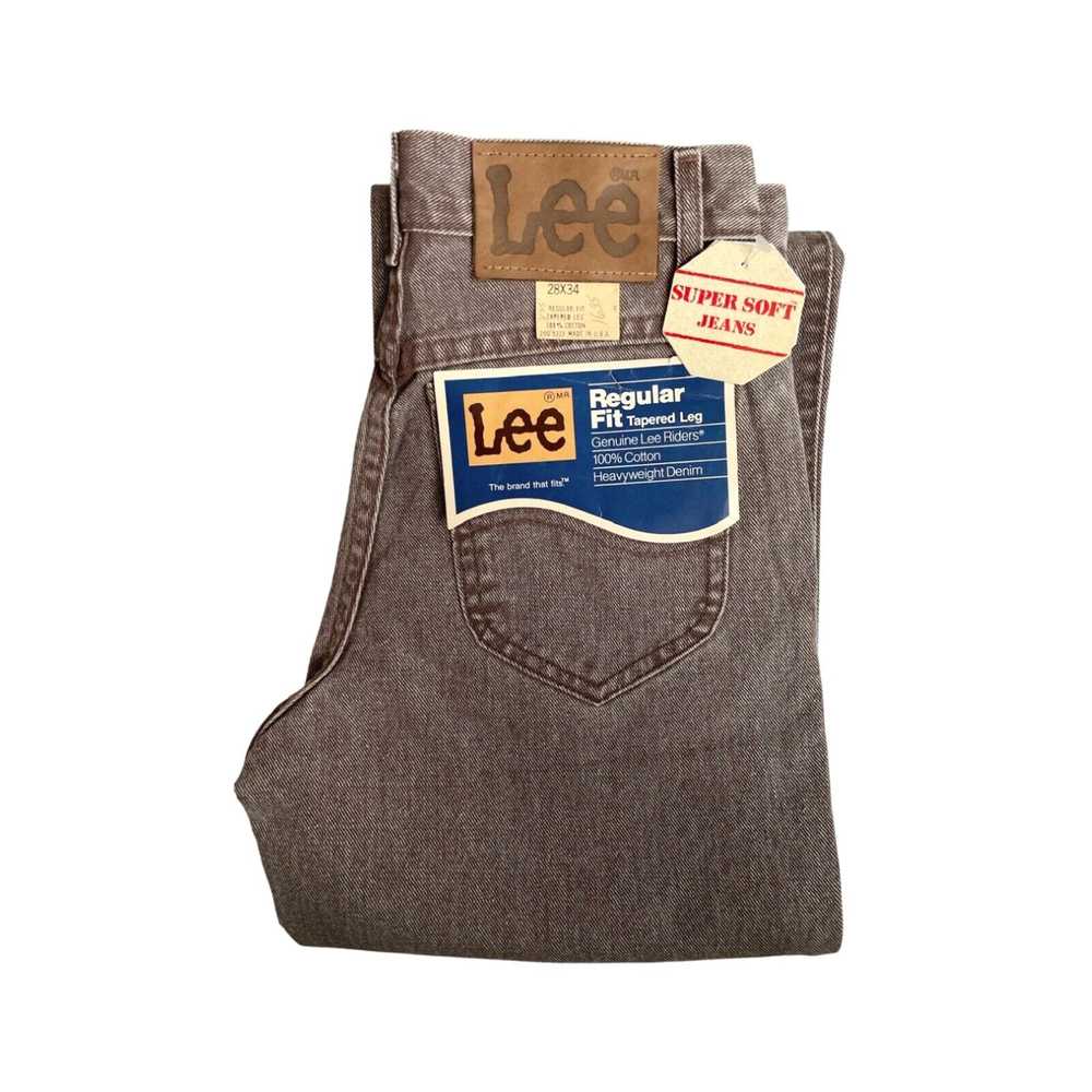 Lee vintage lee dark mauve tapered leg jeans size… - image 2