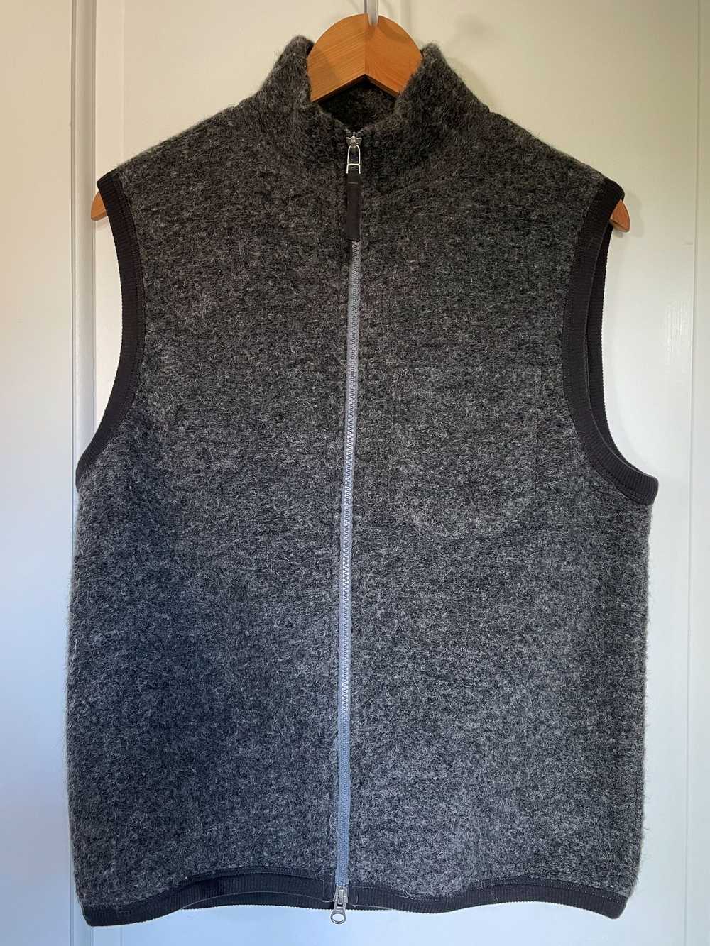 Universal Works Grey Wool Fleece Vest / Gilet - image 1