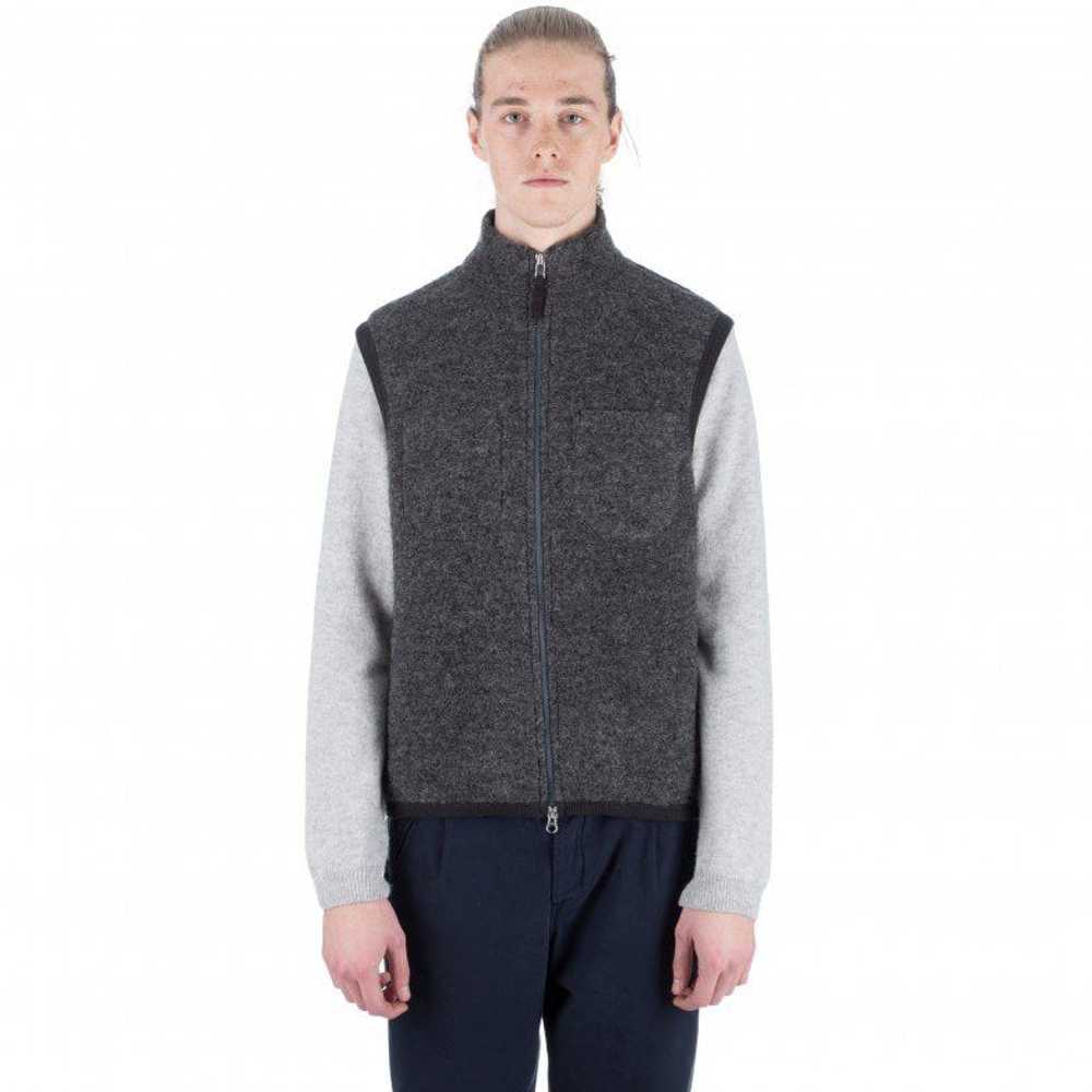 Universal Works Grey Wool Fleece Vest / Gilet - image 8