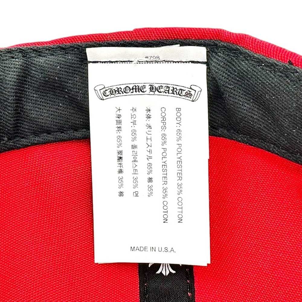 Chrome Hearts Chrome Hearts CH Baseball Cap Red Y… - image 7