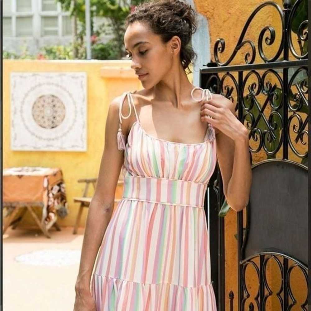Chicwish colorful candy striped summer dress! New! - image 2