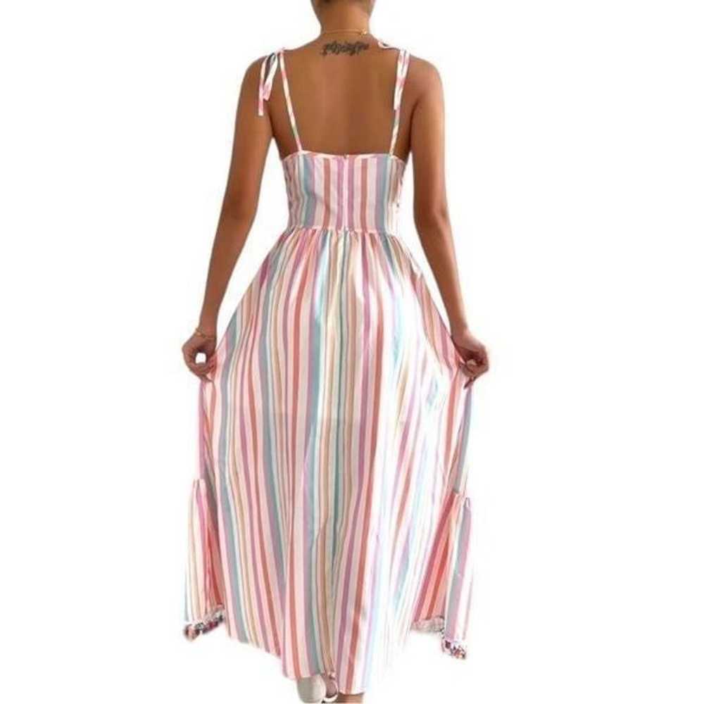 Chicwish colorful candy striped summer dress! New! - image 8