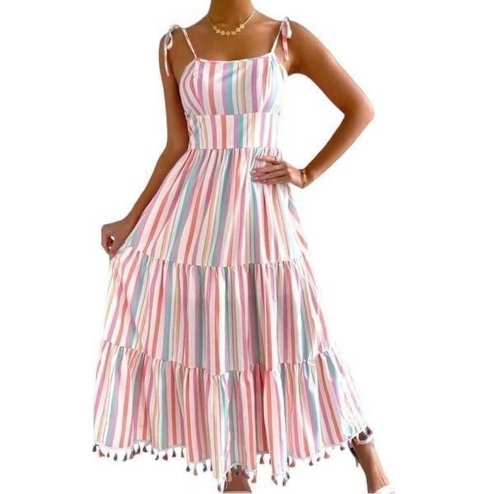 Chicwish colorful candy striped summer dress! New! - image 9