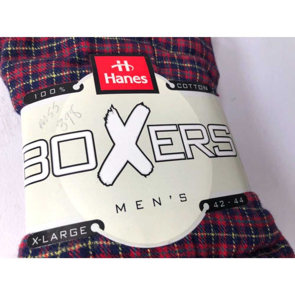 Hanes vintage hanes plaid boxer shorts underwear … - image 2