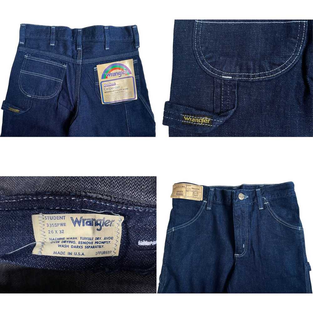 Wrangler vintage wrangler carpenter jeans pants s… - image 4