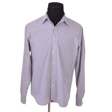 UNTUCKit UNTUCKit Mens Shirt Large Grey White Chec