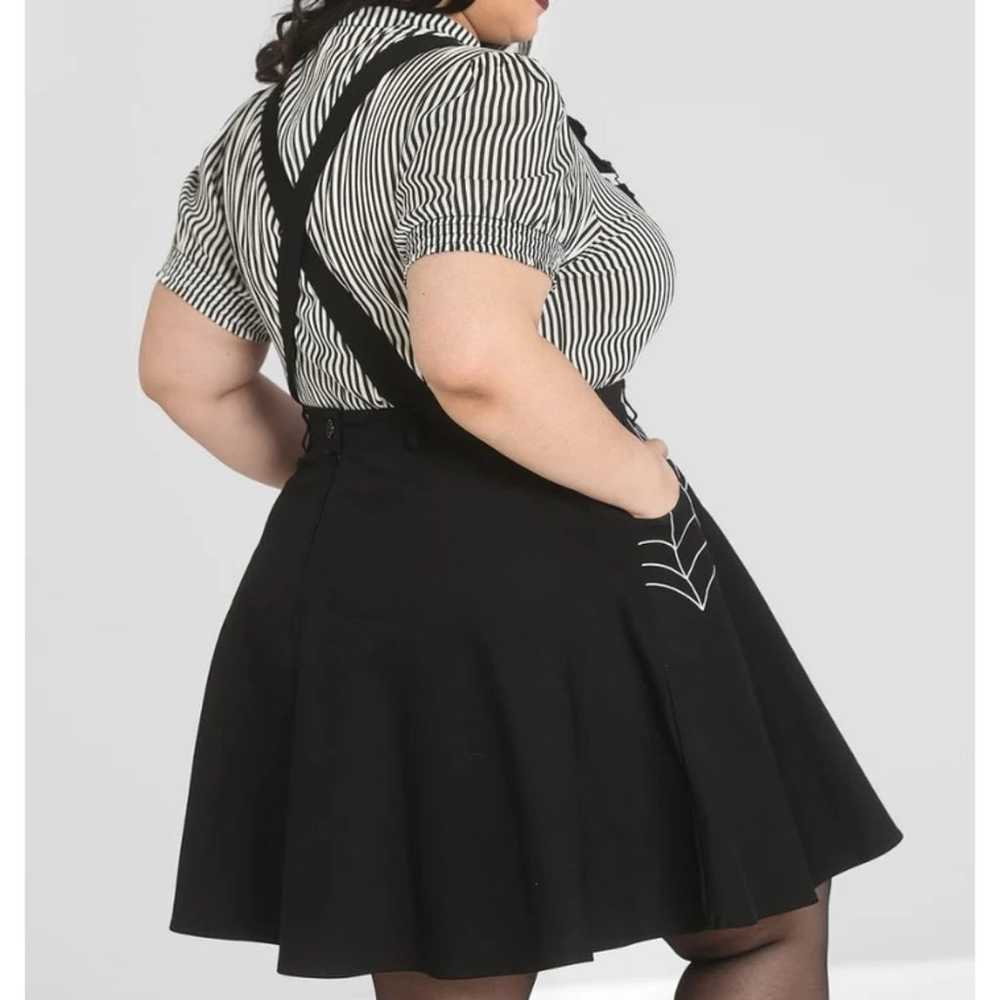 NWOT Hell Bunny Black Miss Muffet Pinafore Spider… - image 8