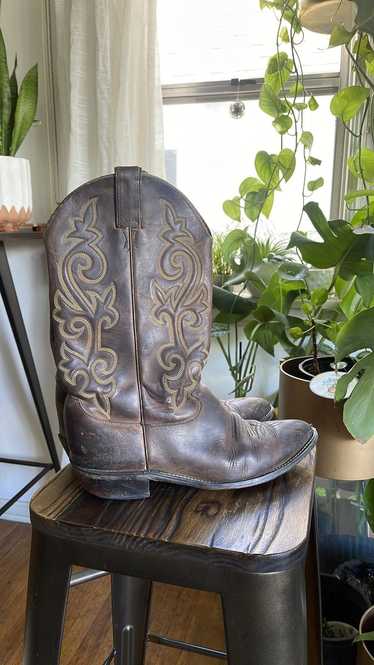 Vintage Leather Cowboy Boots