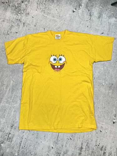 Movie × Streetwear × Vintage Sponge Bob yellow tee